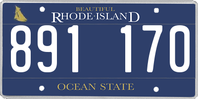 RI license plate 891170