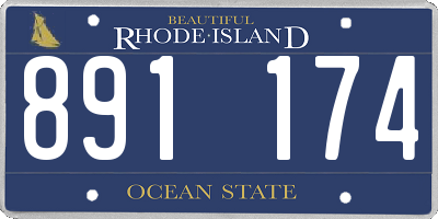 RI license plate 891174
