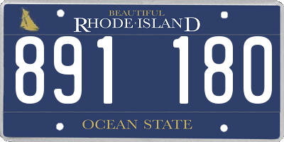RI license plate 891180