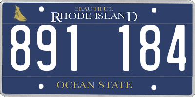 RI license plate 891184