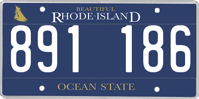 RI license plate 891186