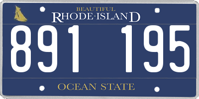 RI license plate 891195