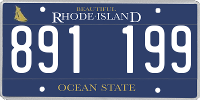 RI license plate 891199