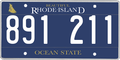 RI license plate 891211