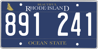 RI license plate 891241