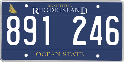 RI license plate 891246