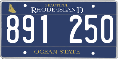 RI license plate 891250