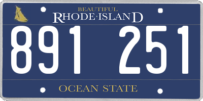 RI license plate 891251