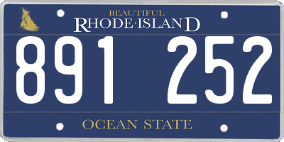RI license plate 891252