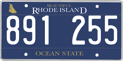 RI license plate 891255