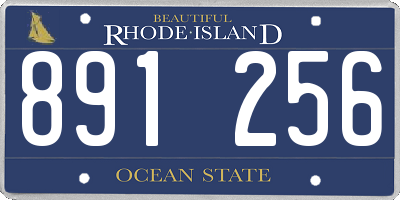 RI license plate 891256