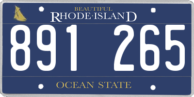 RI license plate 891265