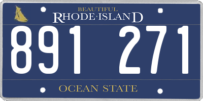 RI license plate 891271