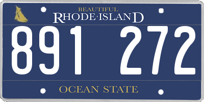 RI license plate 891272