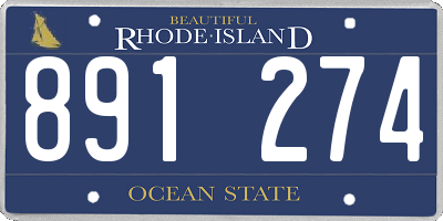 RI license plate 891274