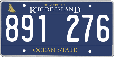 RI license plate 891276