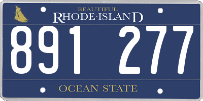 RI license plate 891277