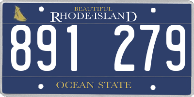 RI license plate 891279