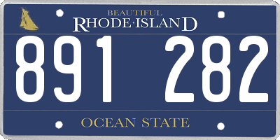 RI license plate 891282