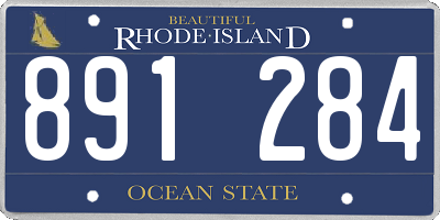 RI license plate 891284