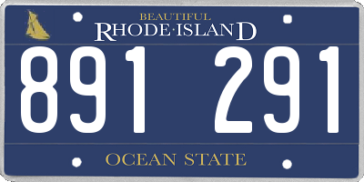 RI license plate 891291