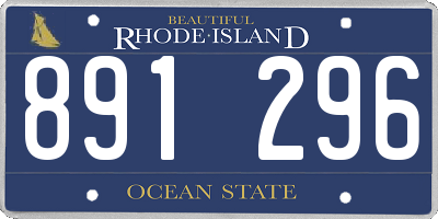 RI license plate 891296