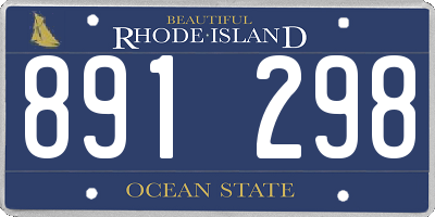 RI license plate 891298