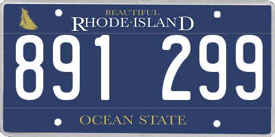 RI license plate 891299