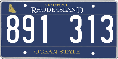 RI license plate 891313