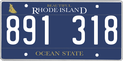 RI license plate 891318