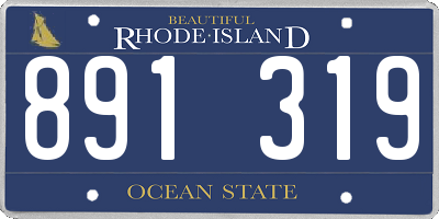 RI license plate 891319