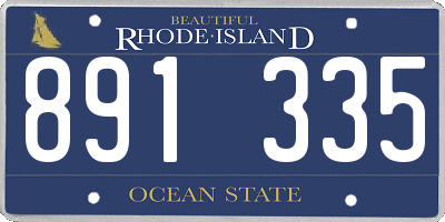 RI license plate 891335