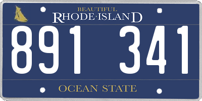 RI license plate 891341