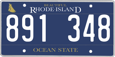 RI license plate 891348