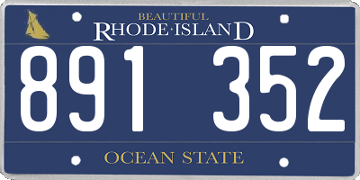 RI license plate 891352