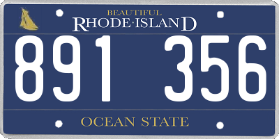 RI license plate 891356