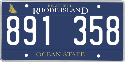 RI license plate 891358