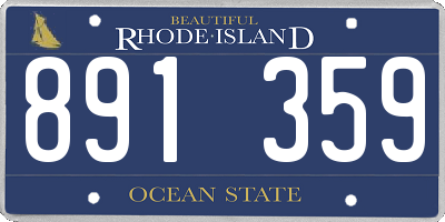 RI license plate 891359