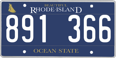 RI license plate 891366