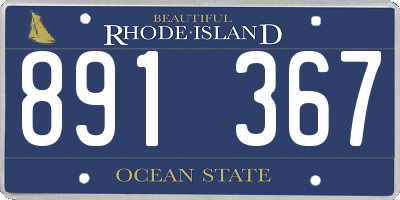 RI license plate 891367