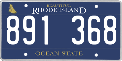 RI license plate 891368
