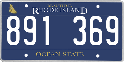 RI license plate 891369