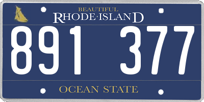 RI license plate 891377