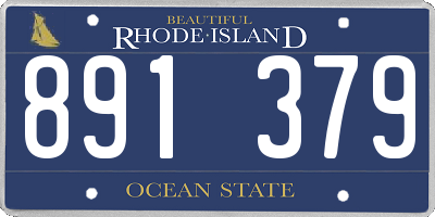 RI license plate 891379