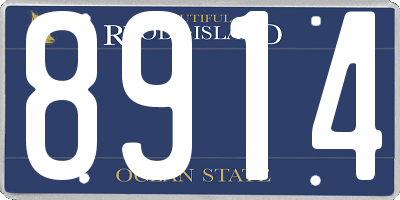 RI license plate 8914