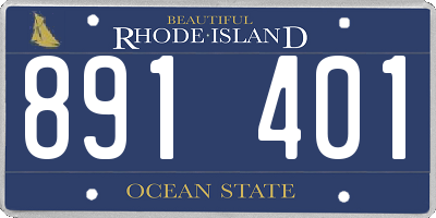 RI license plate 891401