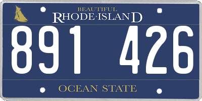RI license plate 891426