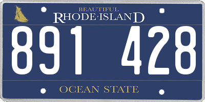 RI license plate 891428