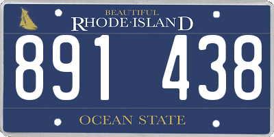 RI license plate 891438