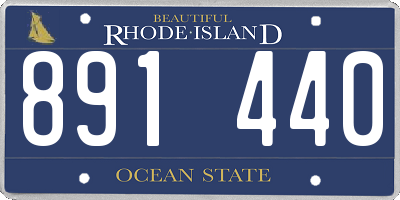 RI license plate 891440